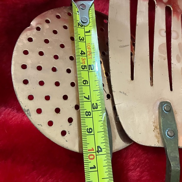 Vintage Set of 4 Copper Hanging Cooking Utensils - Picture 13 of 16